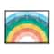 Stupell Industries Kids' Abstract Watercolor Pattern Rainbow Blue Green Pink Framed Wall Art